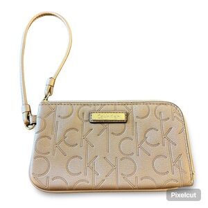 Calvin Klein Rose Gold Wristlet